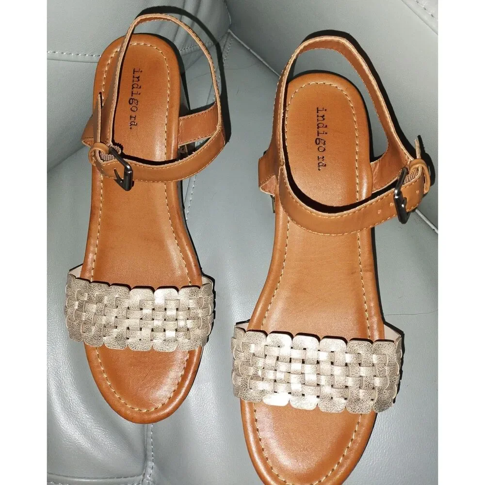 Indigo Rd Draft Wooden Platform Heels Size 10